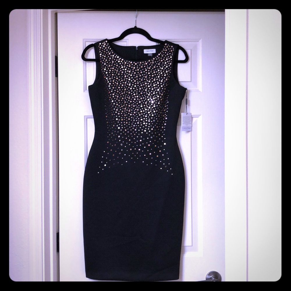Calvin Klein Little Black Sheath Dress